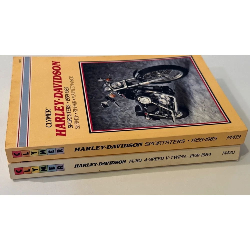 🏍️ Lot of 2 Clymer Harley-Davidson Service Repair Manuals Sportsters V-Twins